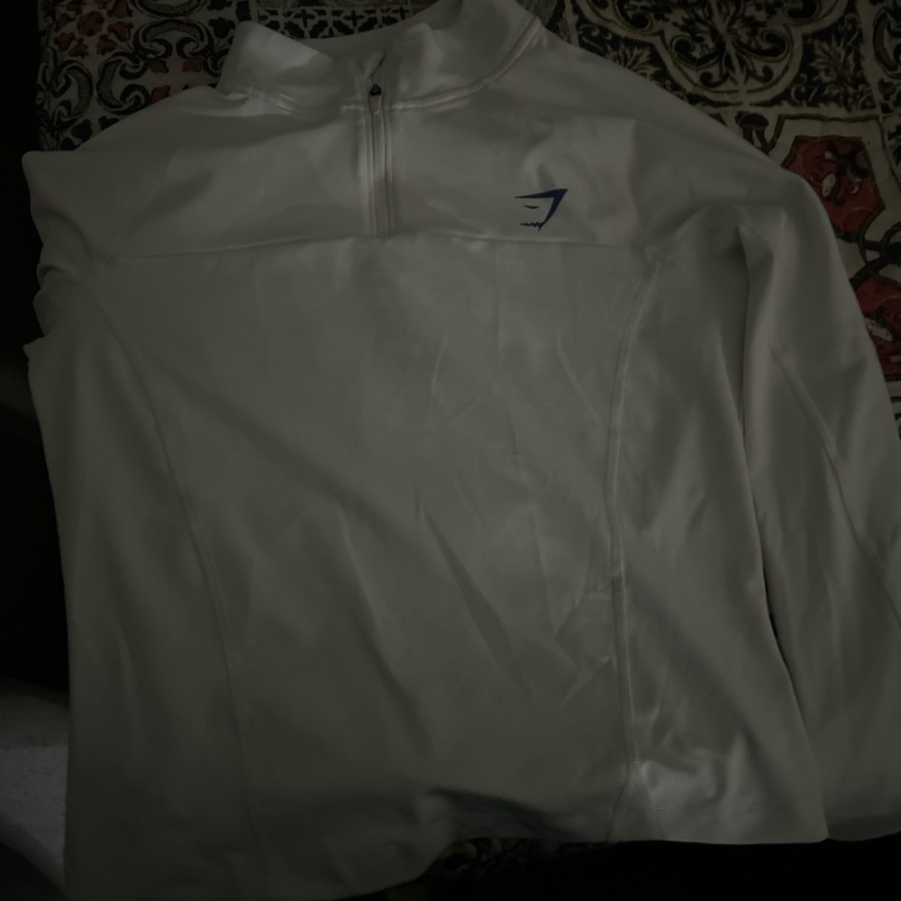 Gymshark Men's White Performance Jacket